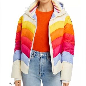 Marine Layer Color Blocked Women's Puffer Jacket